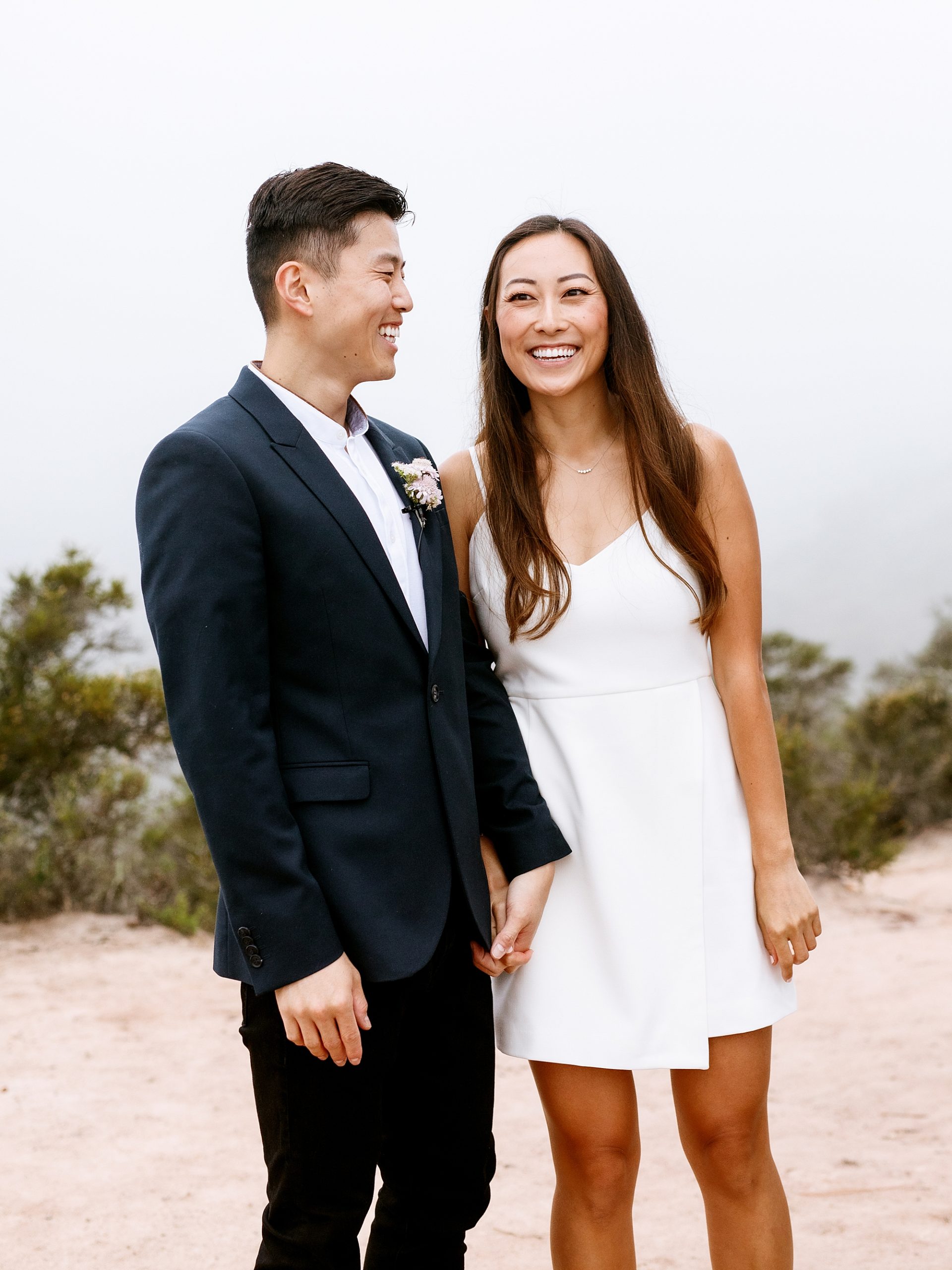 bride and groom at toro canyon